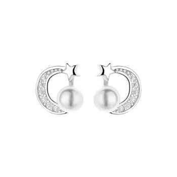 CENTURY&KINDLE S925 Silver Stud Earrings Women's