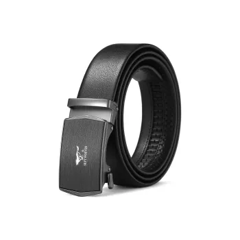 SEPTWOLVES Split Cow Leather Automatic Buckle Belt Men's Width 3.5CM