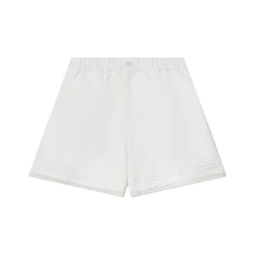 ELF SACK Casual Shorts Women's Mother Of Pearl White