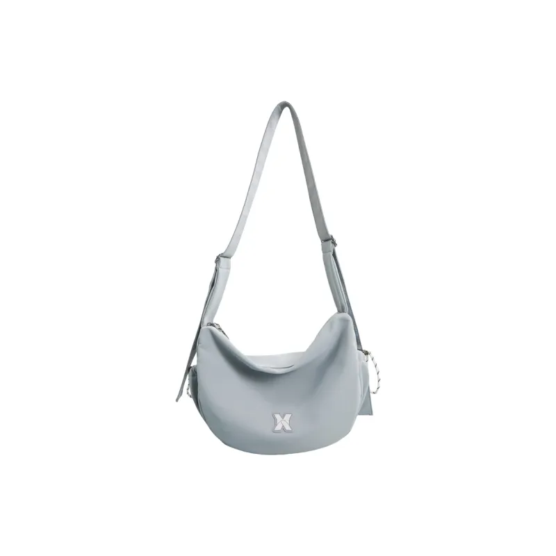 Kaka Tree Nylon Shoulder Bag, Crossbody Bag Unisex Black/Khaki/White/Blue-9