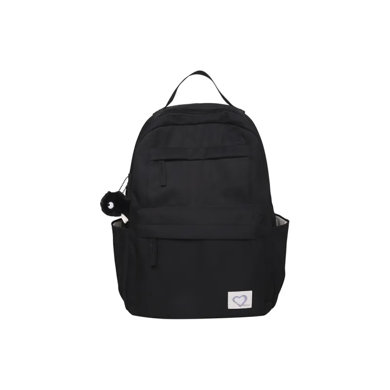 WICKBUEN Nylon Backpack Unisex White/Black/Blue/Pink-6