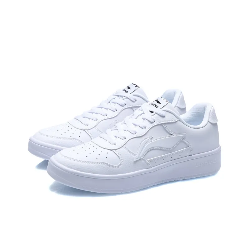 LiNing Pontoon Boats Cushioning And Breathable Low Top Casual Shoes Men's White-2