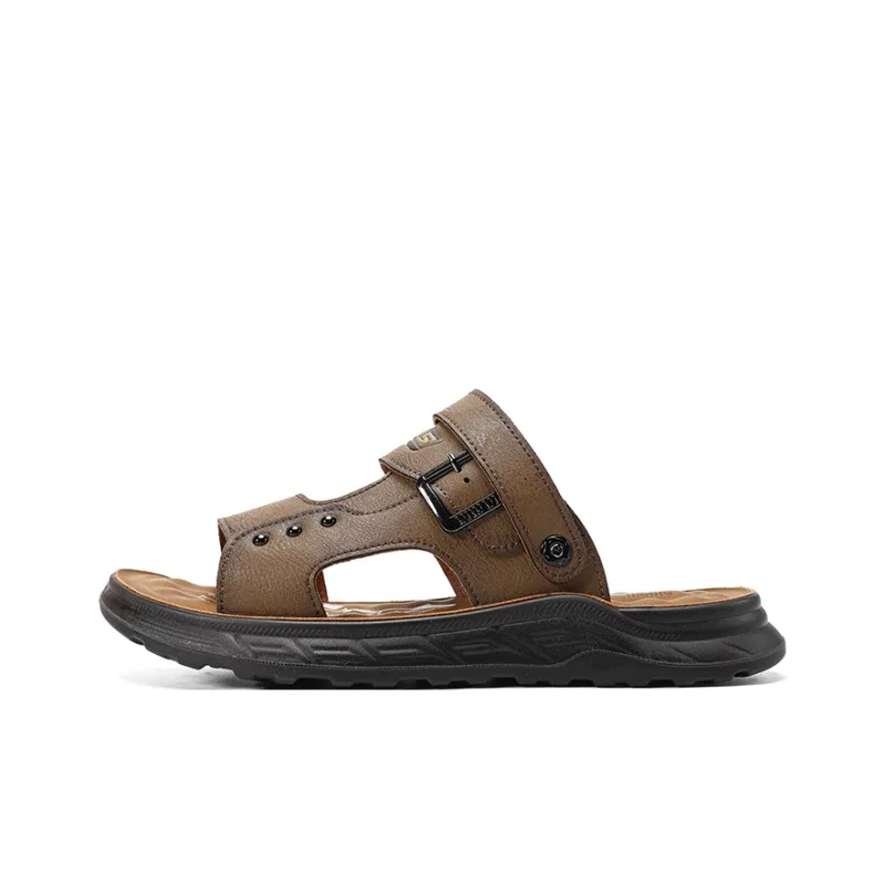 Dunnu Beach Sandals Men Brown-5