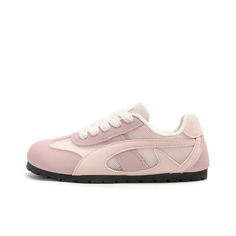 DEERWAY Height Increasing Abrasion Resistant Low Top Casual Shoes Women's Pink-0