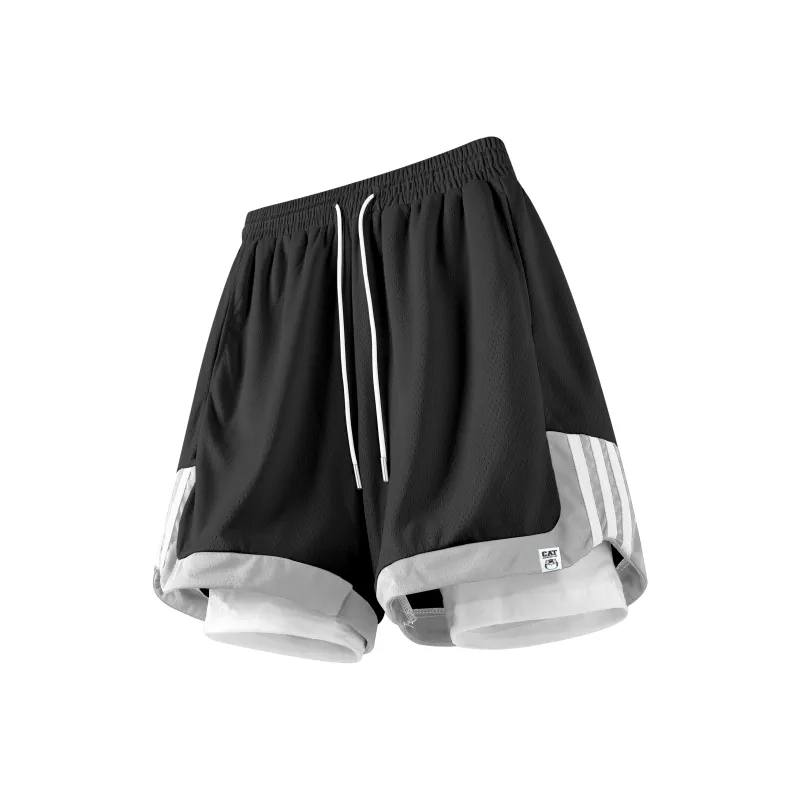 Supremo Cat Basketball Shorts Unisex-0
