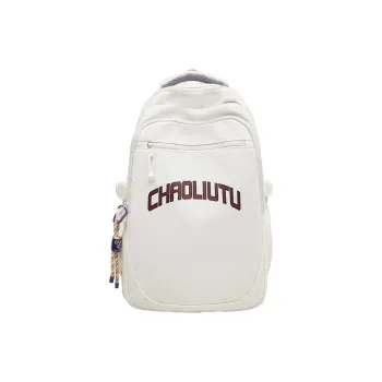 WICKBUEN Nylon Backpack Regular Unisex White, Black, Gray/Burgundy