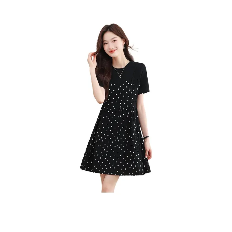 Mu Xiao Xin Short Sleeved Dress Women's-0