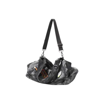 VIHUS Fabric Gym Bag, Handbag, Shoulder Bag, Crossbody Bag Black