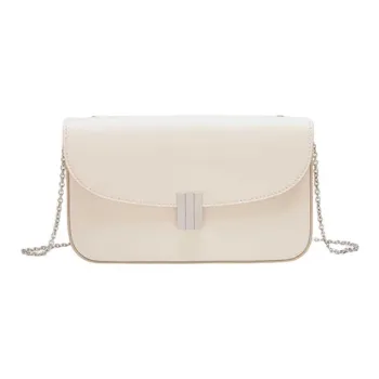 BALLY Cow Leather Crossbody Bag, Shoulder Bag Trumpets Women's Milkshake White