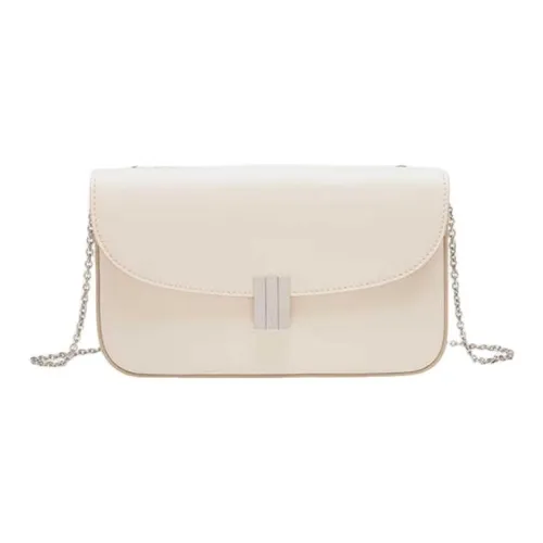 BALLY Cow Leather Crossbody Bag, Shoulder Bag Trumpets Women's Milkshake White