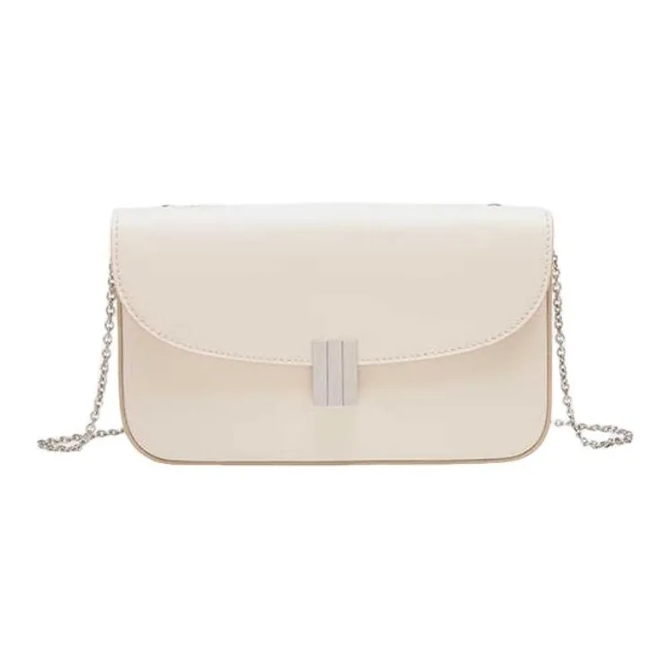 BALLY Ollam Cow Leather Crossbody Bag, Shoulder Bag Women's Milkshake White-0