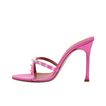 AMINA MUADDI Quiet Slide Slippers 10.5cm Women's Pink