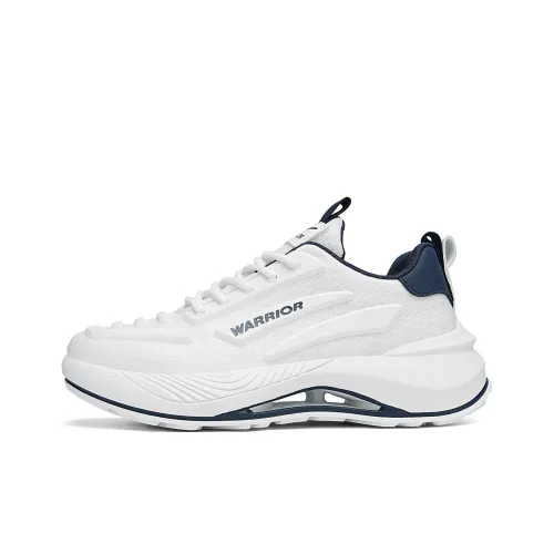 Warrior Low Top Running Shoes Men's White Dark Blue