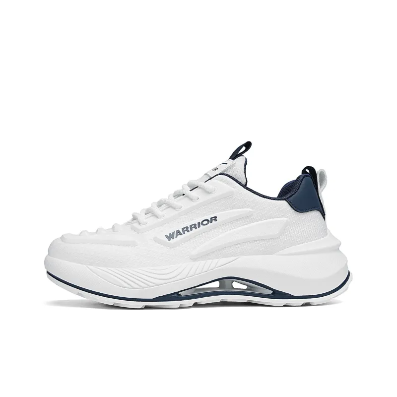 Warrior Low Top Running Shoes Men's White Dark Blue-0