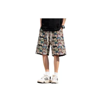 SZSX Casual Shorts Unisex Embroidery Dog