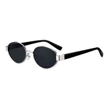 COLORE.IN Oval Sunglasses Unisex