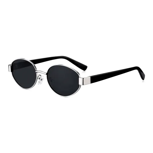 COLORE.IN Oval Sunglasses Unisex