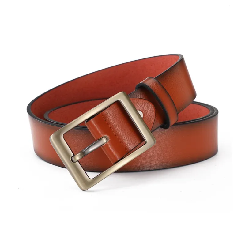 YUZHAOLIN Cow Split Leather Belts Men's Width 3.5CM-5