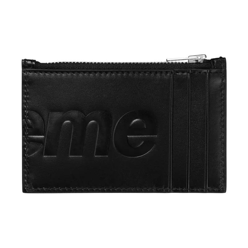 Supreme Leather Card Holder Regular Unisex Black-1