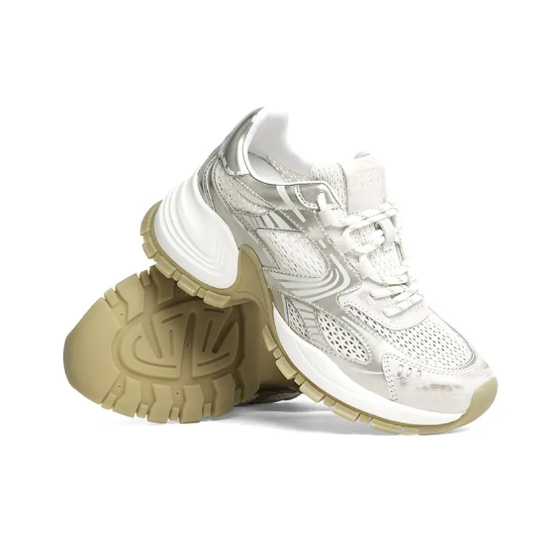 RED DRAGONFLY Height Increasing Abrasion Resistant Slip Resistant Low Top Chunky Sneakers Women's-10