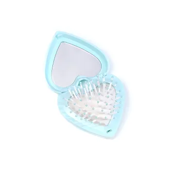 Future Maple Foldable Heart With Built in Clear Mirror Finish Air Cushion Comb Massage
