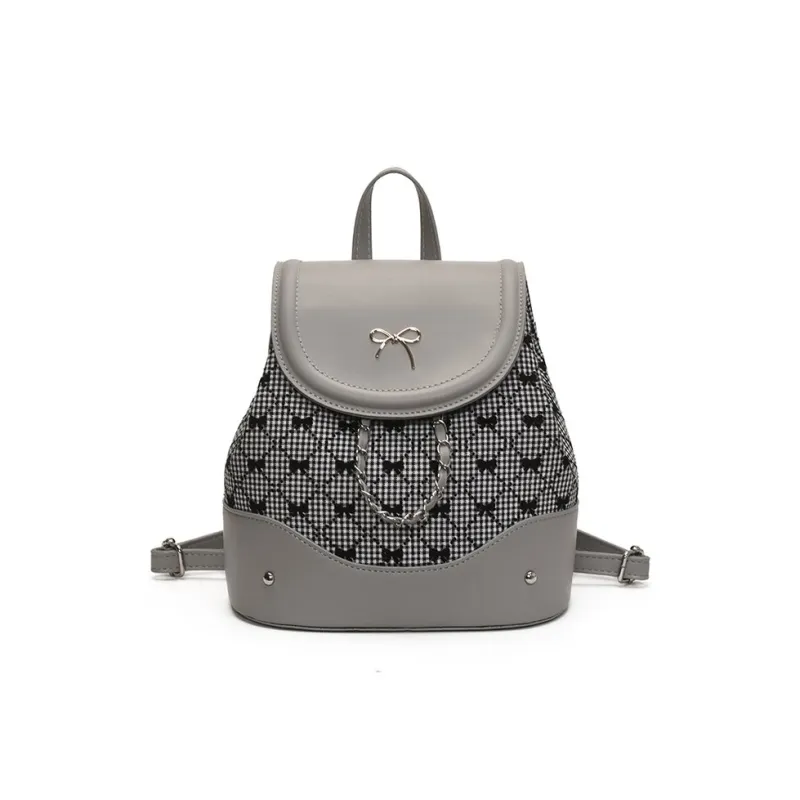 FREEHIKE PU Backpack Women's Brown/White/Silver-2