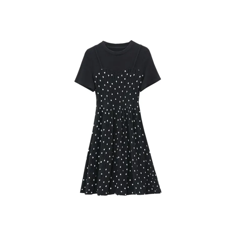 Mu Xiao Xin Short Sleeved Dress Women's-4