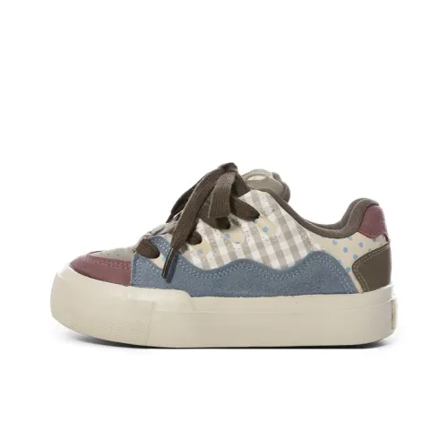 Ordifen Low Top Skateboard Shoes Women's Cameo Brown