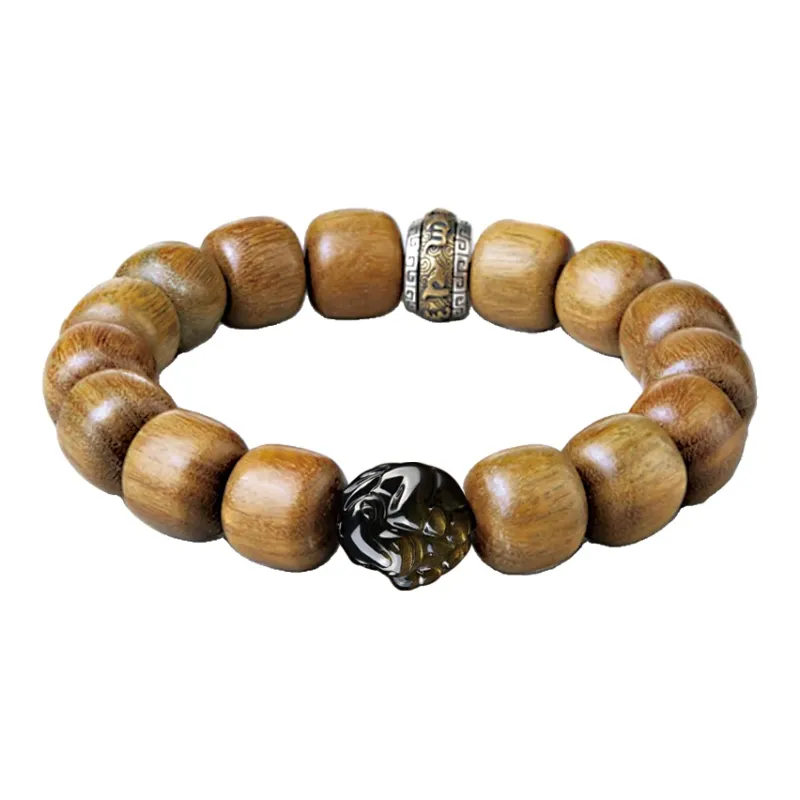 Moonstone Edge Green Sandalwood Bracelets Unisex-11