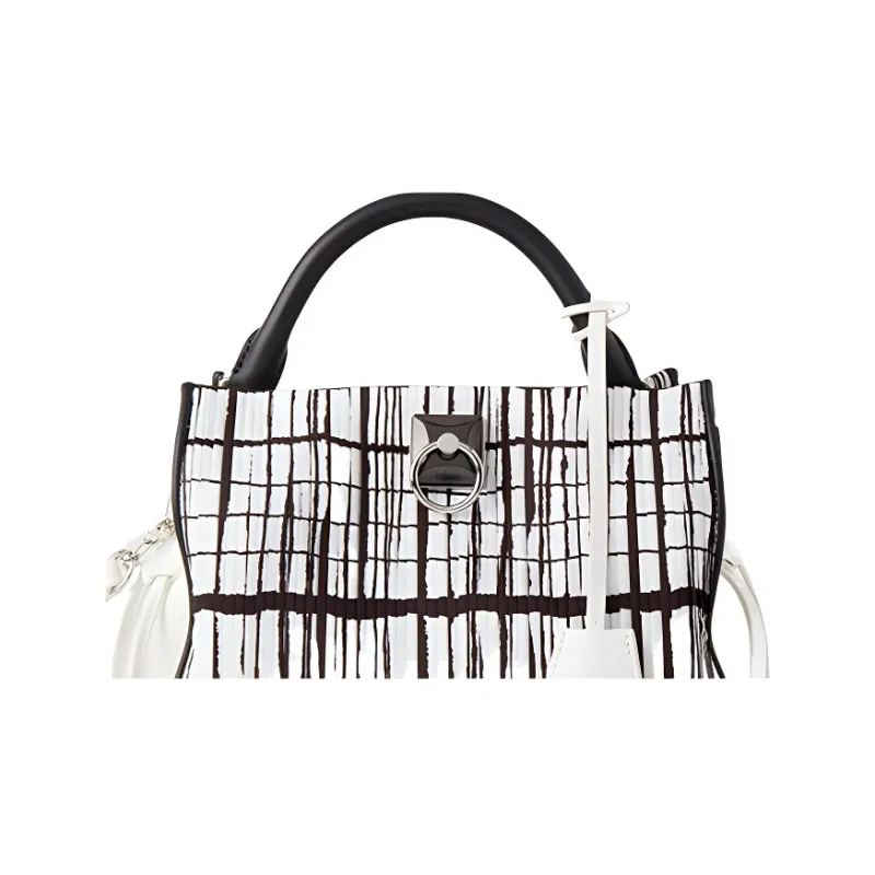 Mulberry Leather Shoulder Bag, Crossbody Bag, Handbag Trumpets Women's White-3