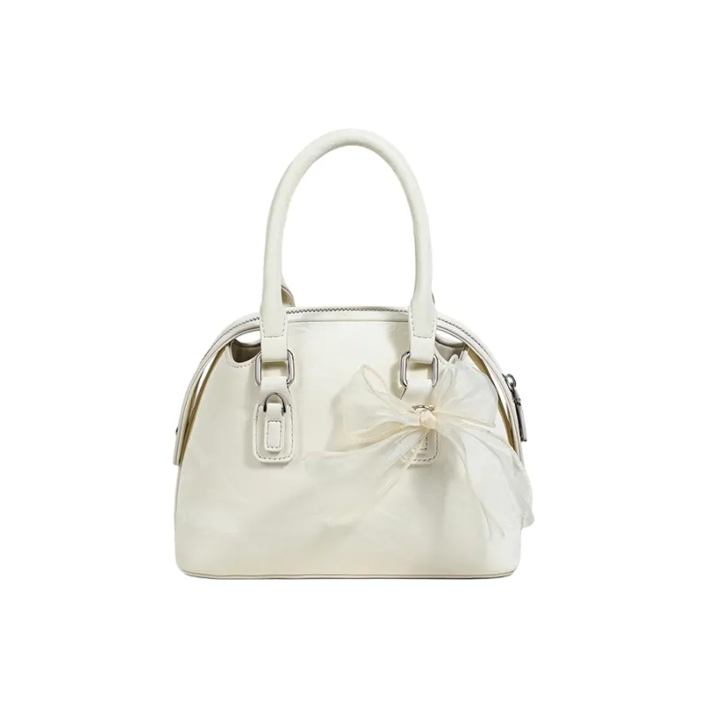 C°BANNER Cow Leather Shoulder Bag, Crossbody Bag, Handbag Regular Women's Ecru-2