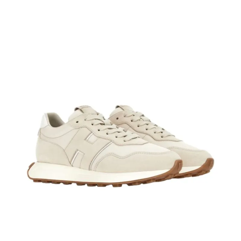 HOGAN H601 Low Top Casual Shoes Men's Beige-1