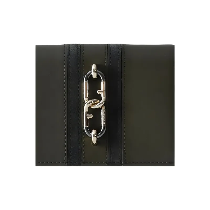 Furla Sirena Collection Suede Wallet Mini Women's Green-1