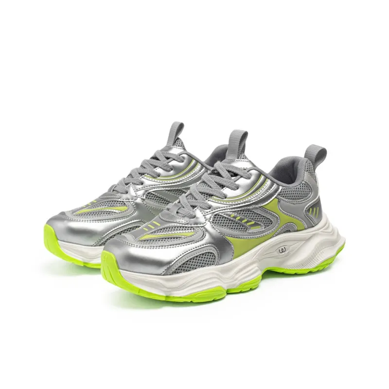 Magelly Shock Absorbers With Slip Resistant And Abrasion Resistant Properties Low Top Chunky Sneakers Men's-12