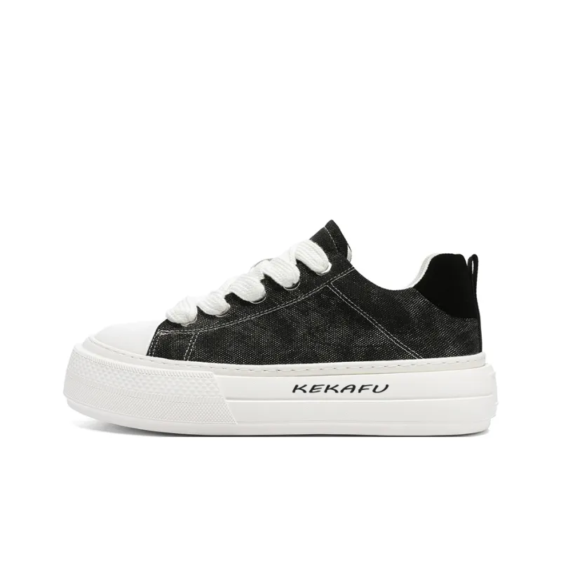 KEKAFU Anti Slip Wear Resistant Low Top Canvas Shoes Men's-4