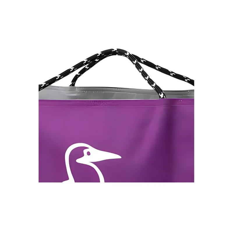 CHUMS Cotton And Polyester Blend Handbag Travel Storage Bag L25*W17*H17cm Unisex Pink Multicolor Grape-3