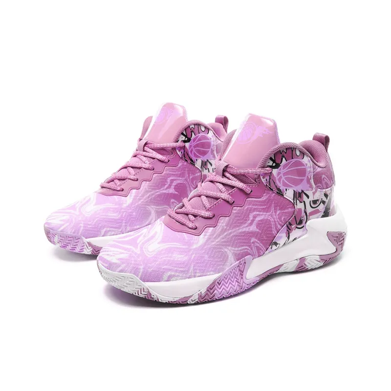 Black tailed Deer Shock Absorbers Slip Resistant Breathable High Top Basketball Shoes Men's-2