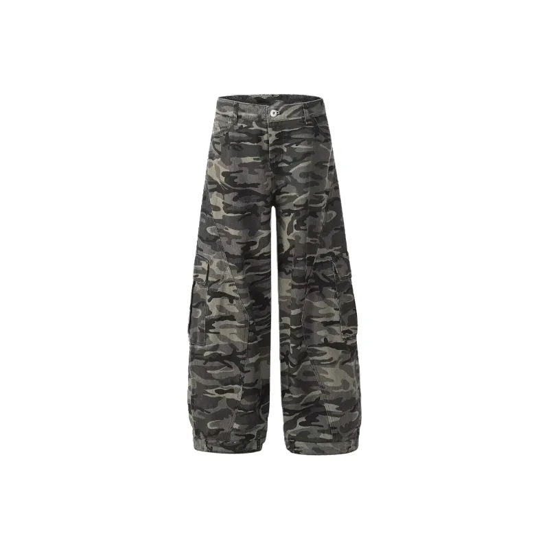 KIRHNE Jeans Unisex Camouflage-5