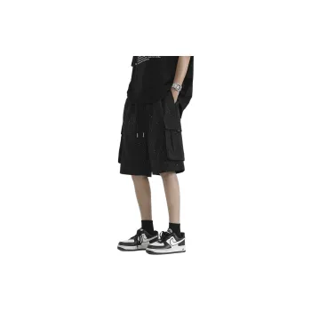 FAIRWHALE Casual Shorts Unisex Black