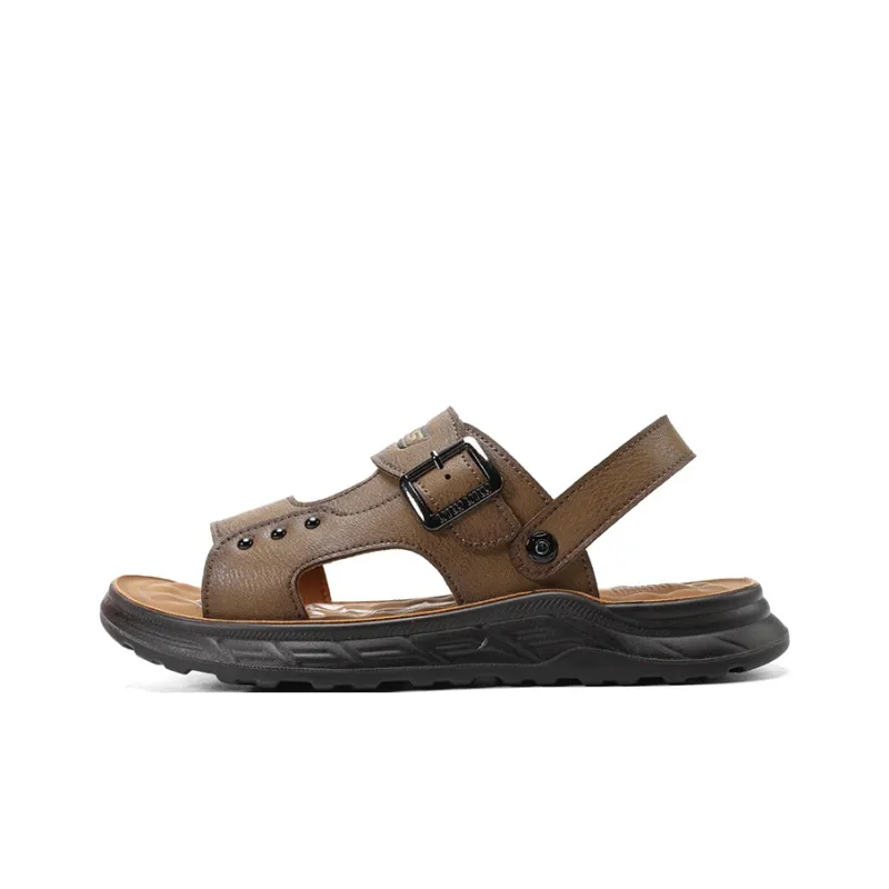 Dunnu Beach Sandals Men Brown-6