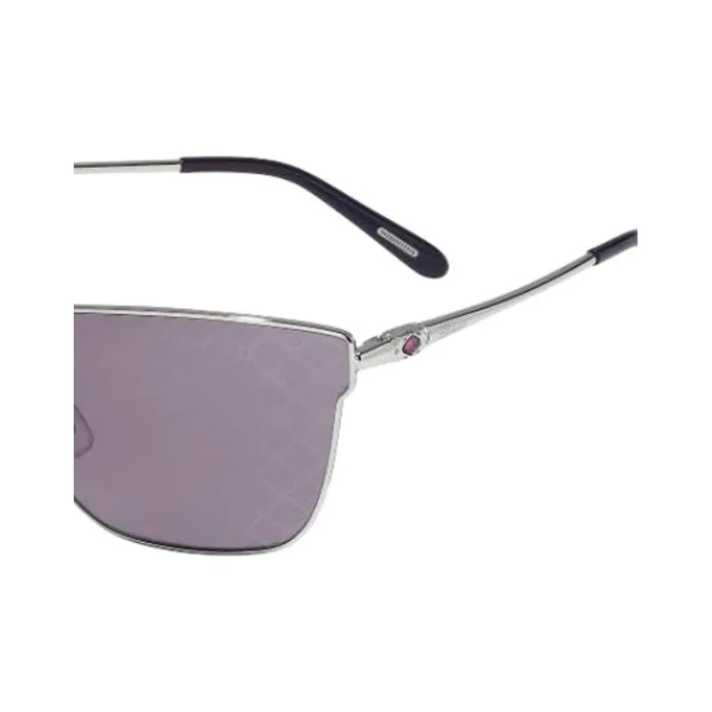 CHOPARD Metal Irregular Shape Sunglasses Women's Silver-2