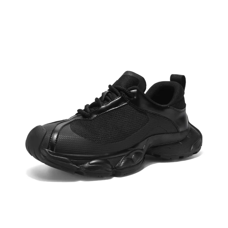 OUGLEMEN Slip Resistant, Abrasion Resistant, Coverage Height Increasing Low Top Casual Shoes Men's-2