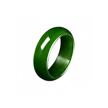 MY WORLD BEGINS AND ENDS WITH YOU Hetian Jade Rings Jasper Unisex