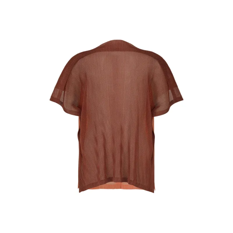 PLEATS PLEASE ISSEY MIYAKE Regular T Shirt Women's Orange-1