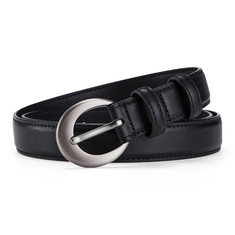 GUSKI Split Cow Leather Belts Women's Width 2.5cm-5