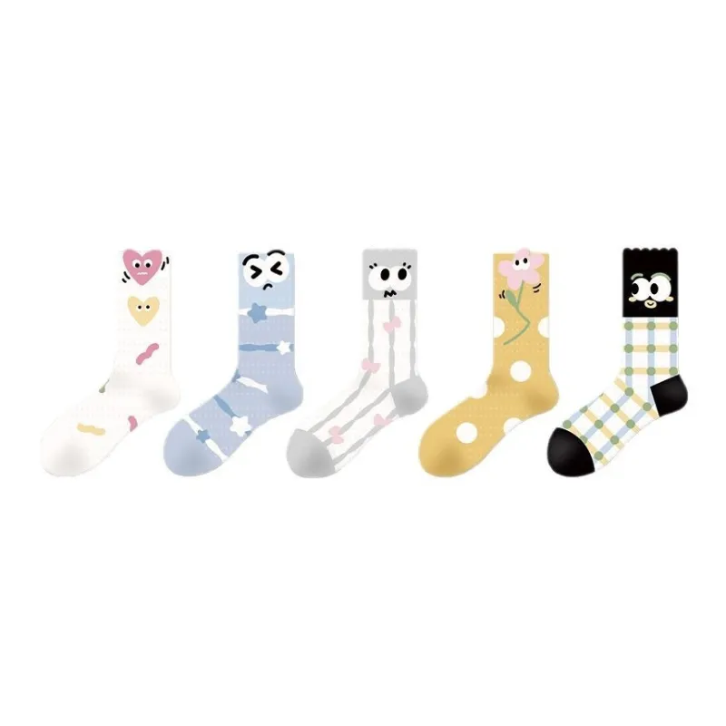 Gentle Welcome Mid Calf Socks Women's 5 Pack-1