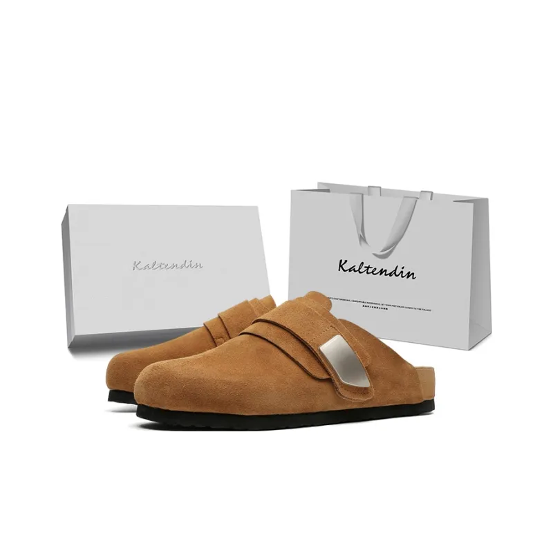 Kaltendin Metal Closed Toe Slippers Unisex-12