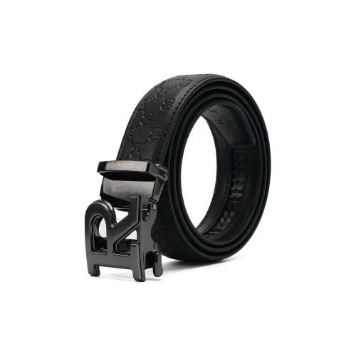 ALI THE FOX Zinc Alloy Leather Belts Unisex 3.5cm