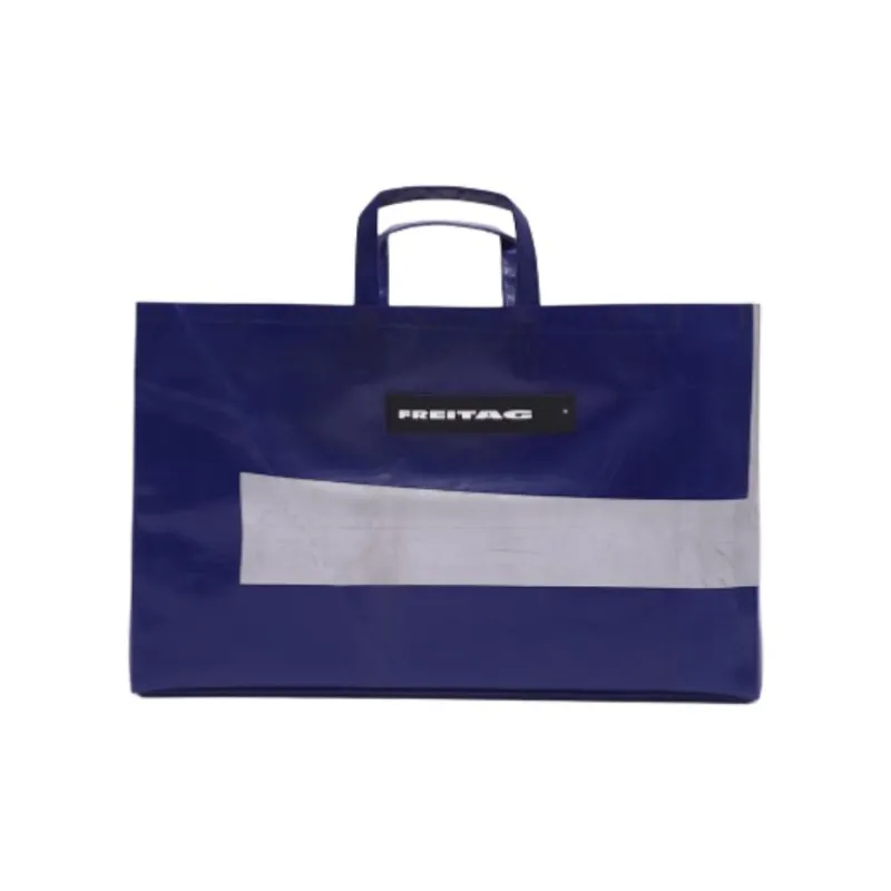 FREITAG PVC Tote Bag, Shopping Bag, Handbag Tubas Unisex Dark Blue & Gray-0