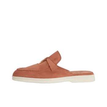 Loro Piana Closed Toe Slippers Women's Dark Orange